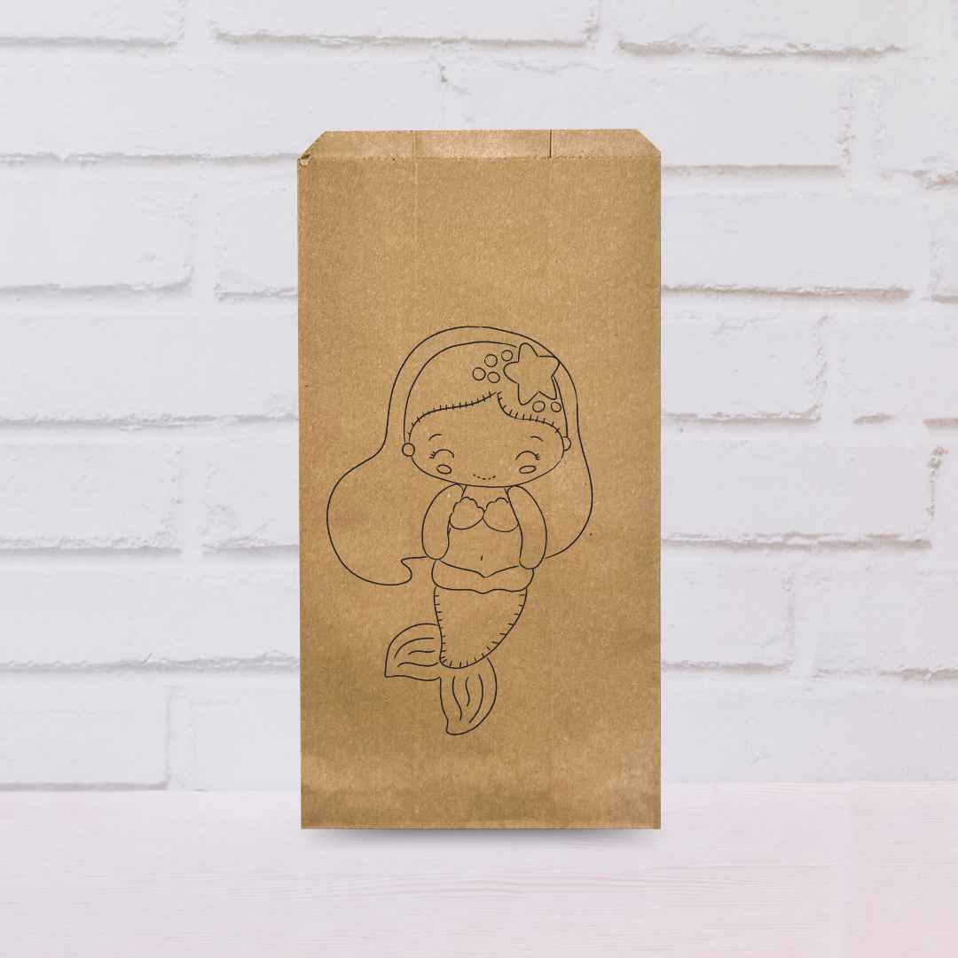 Kraft paper bag little mermaid